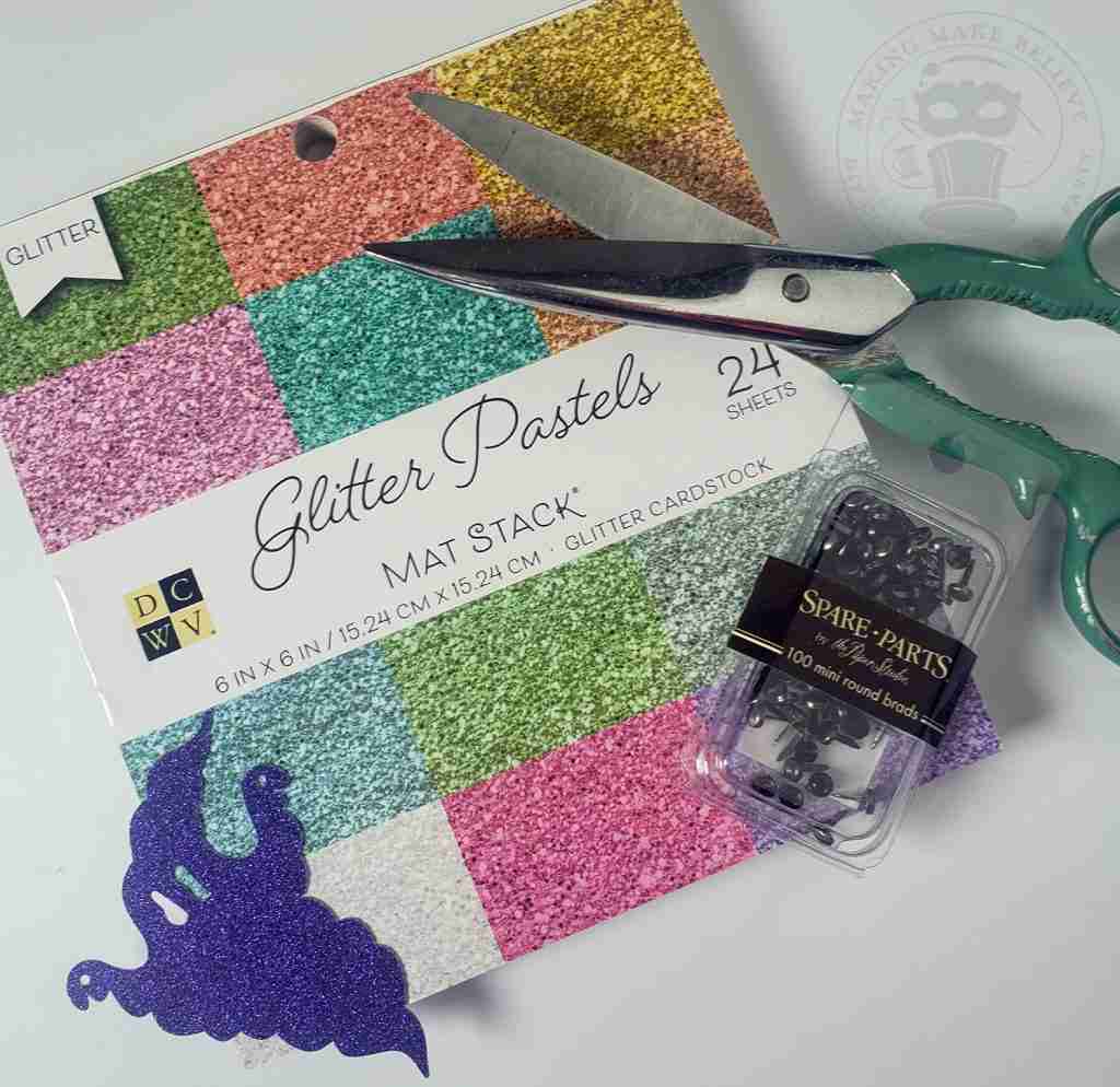Supplies for Spooky Cute Mini Ghost Garland