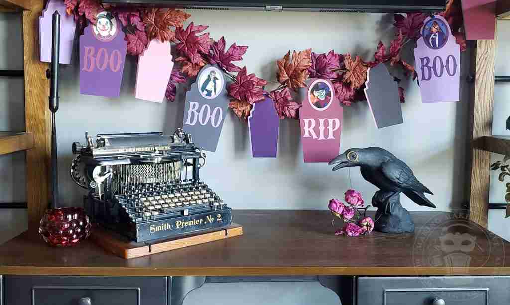 Halloween Photo Banner with Tombstone Accents