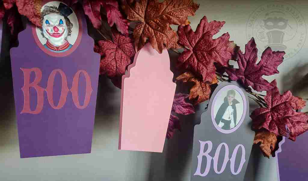 Halloween Photo Banner with Tombstone Accents