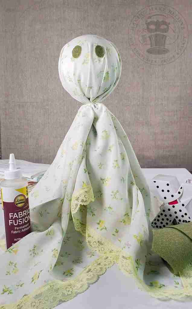 Add Eyes To Vintage Pillowcase Ghost Doll