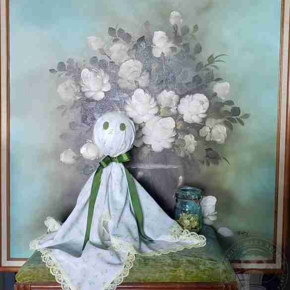 Grandma Chic Vintage Pillowcase Ghost Doll