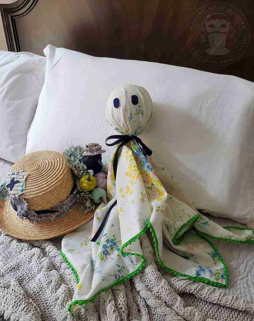 Cottage Core Vintage Pillowcase Ghost Doll