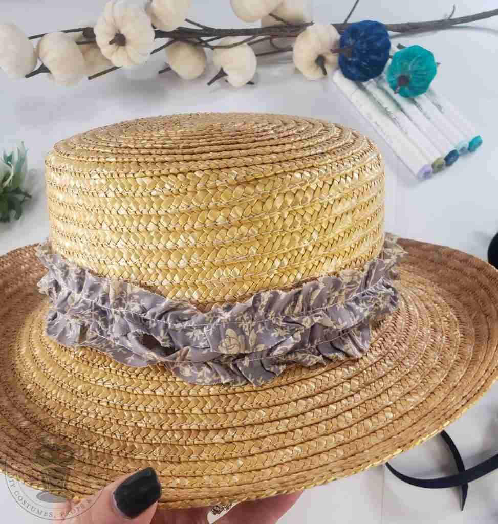 Add Ribbon To Straw Hat
