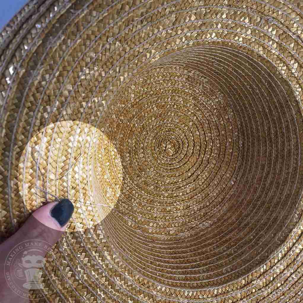 Wires on Underside of Straw Hat