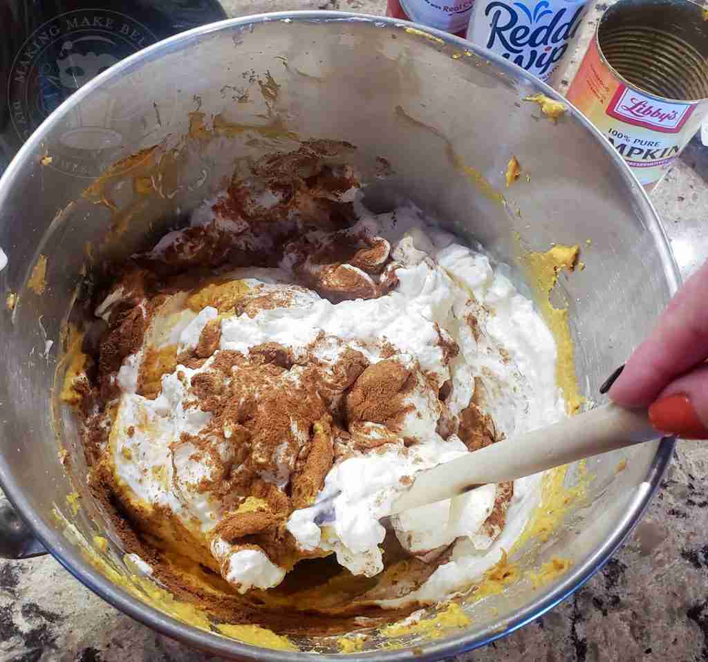 Fold In Whipped Topping & Pumpkin Pie Spice