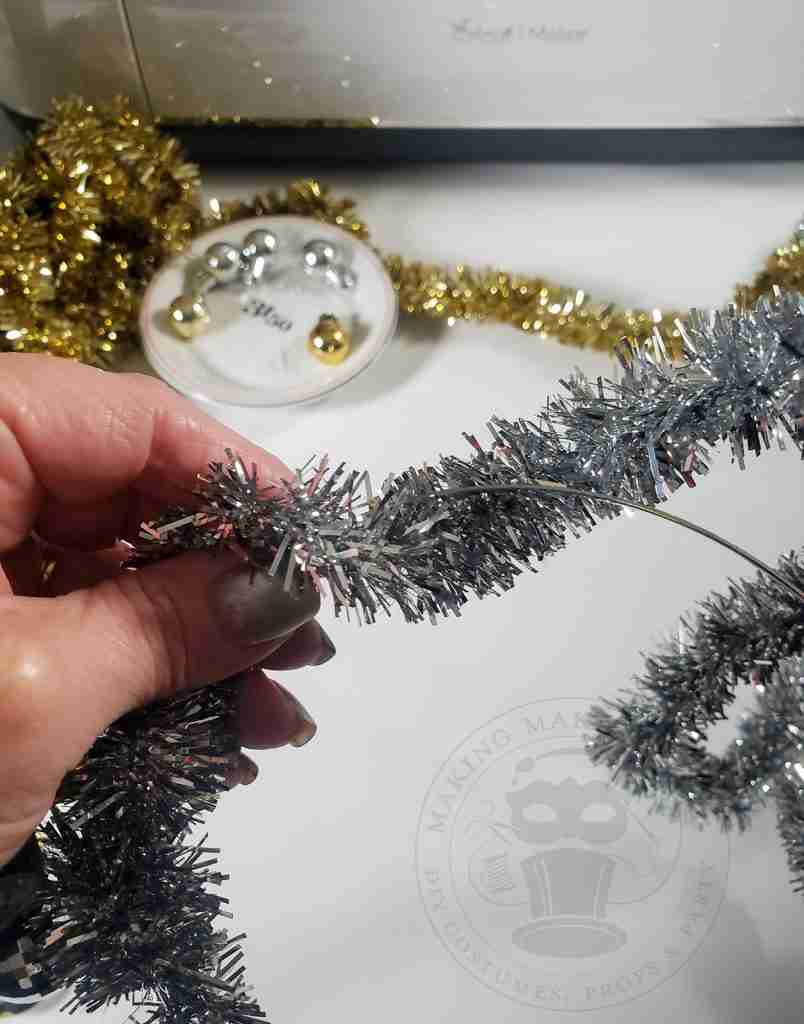 Wrap Headband with Tinsel