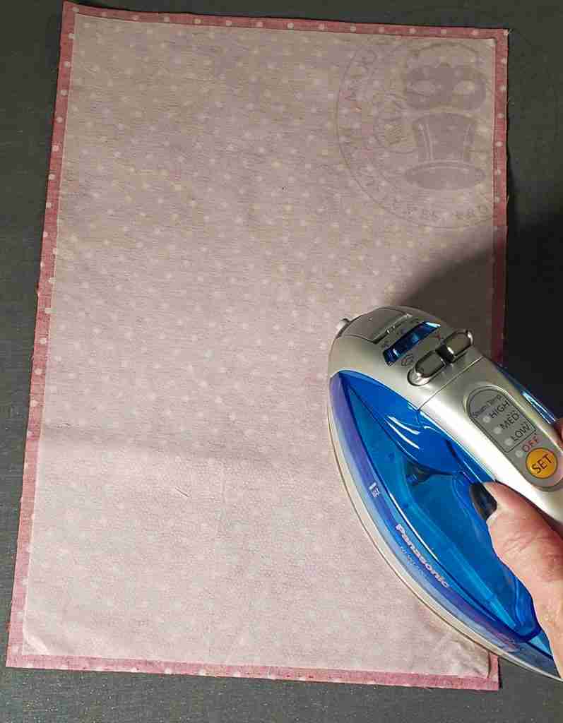 Fuse Interfacing To Bow Tie