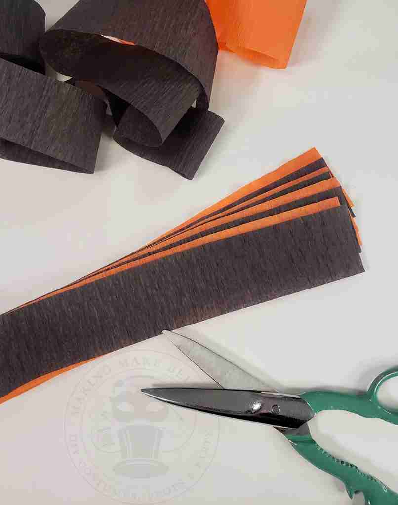 Cut Crepe Paper Strips