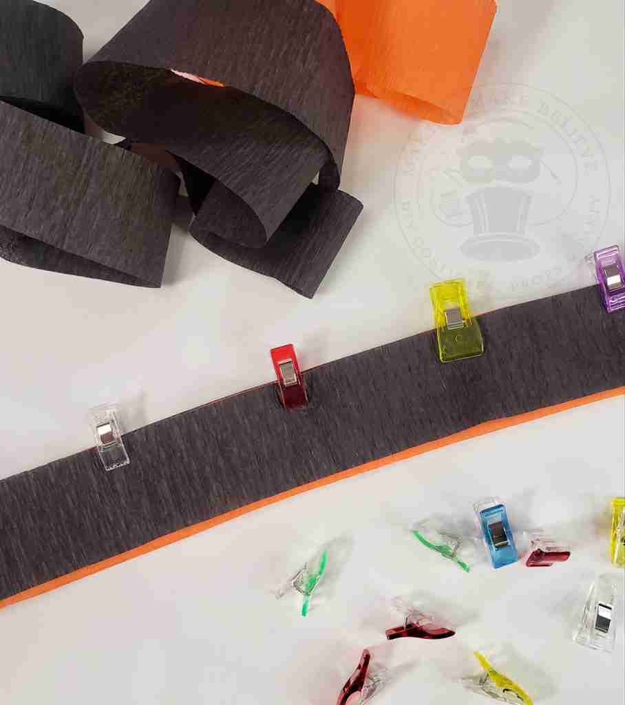 Stack Crepe Paper Strips