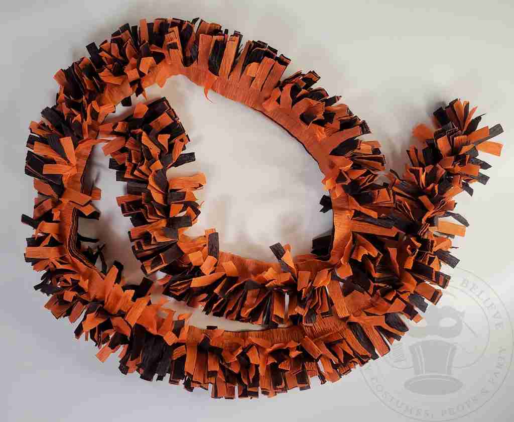 DIY Halloween Crepe Paper Festoon Single Fringe