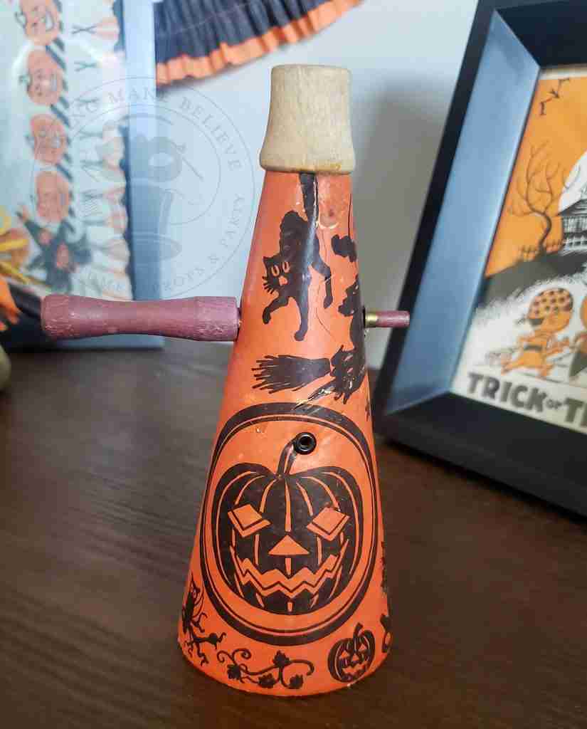 Marks Bros Ratchet Vintage Halloween Noisemaker Horn