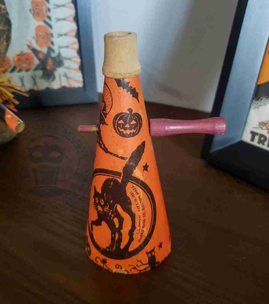 Marks Bros Ratchet Vintage Halloween Noisemaker Horn
