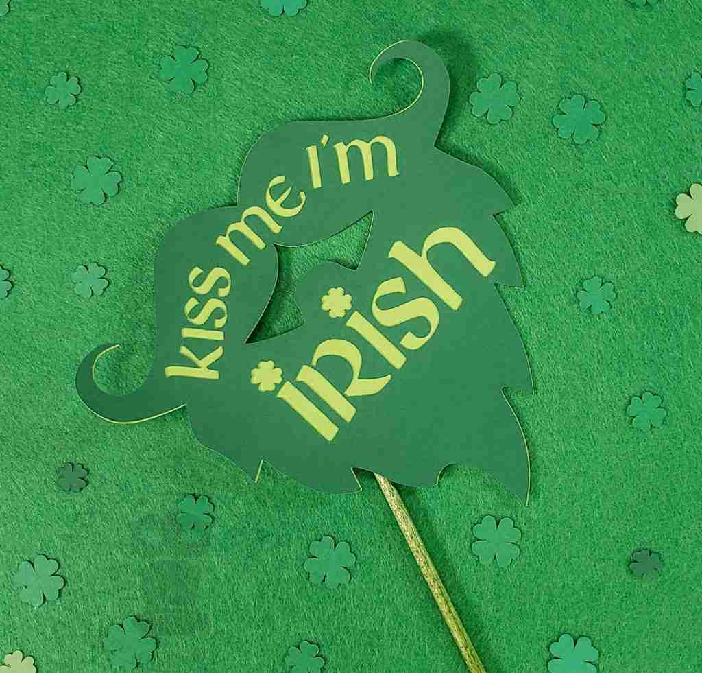 Paper Leprechaun Beard Irish Kiss