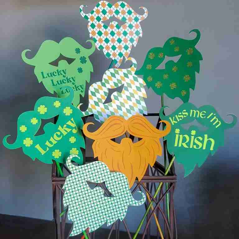 Paper Leprechaun Beard in the Making Make Believe Shop