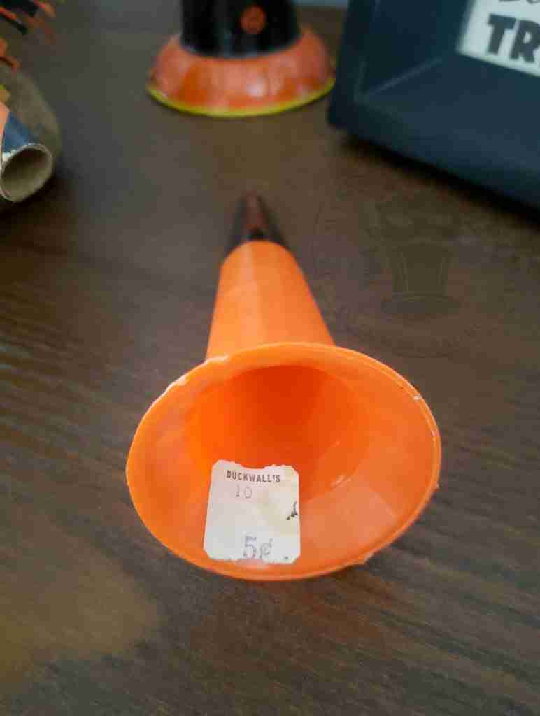 Hard Plastic Vintage Halloween Noisemaker Horn