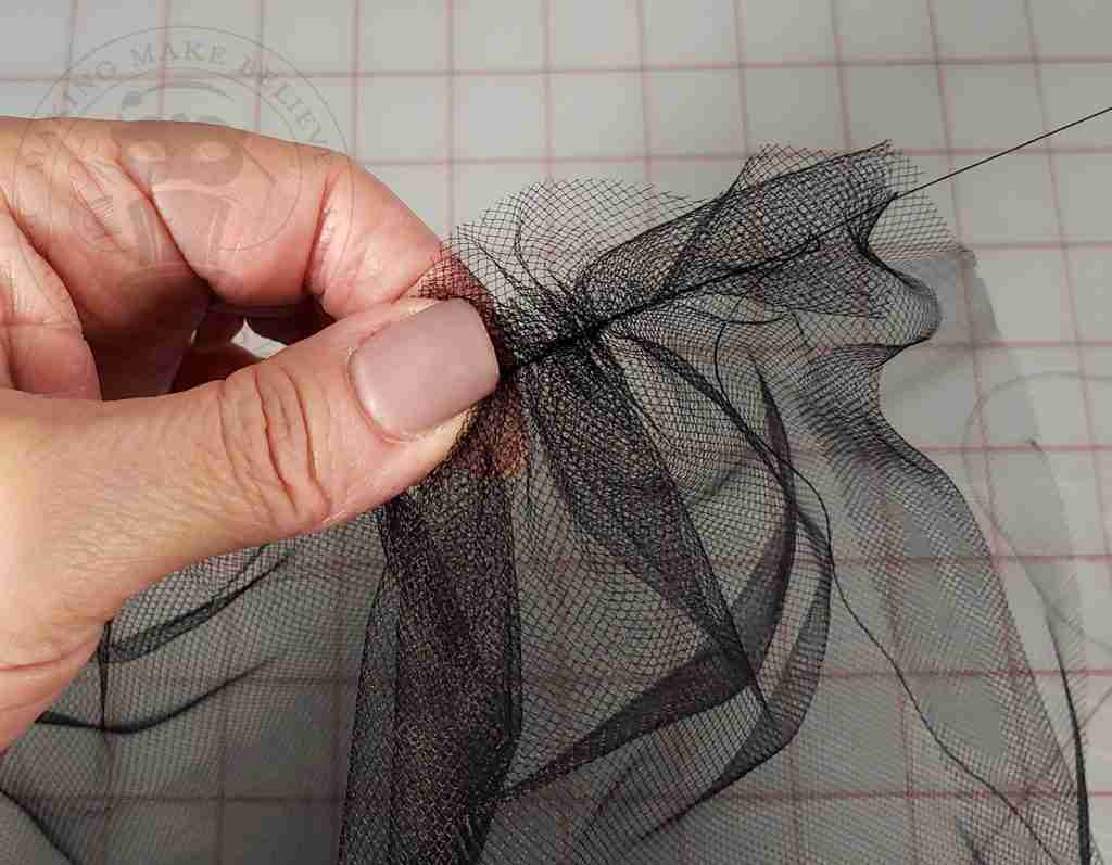 Pull Thread To Gather Tulle
