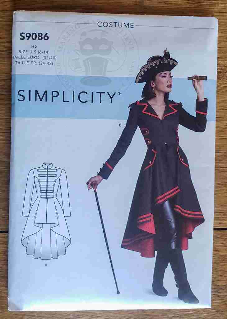 Simplicity S9086 Envelope Front Lady Pirate Costume Pattern