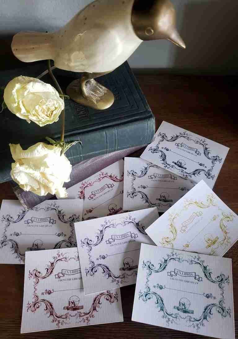 Gothic Skull Bookplates