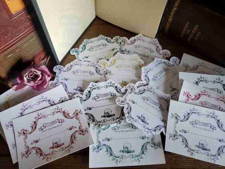 Gothic Skull Bookplates