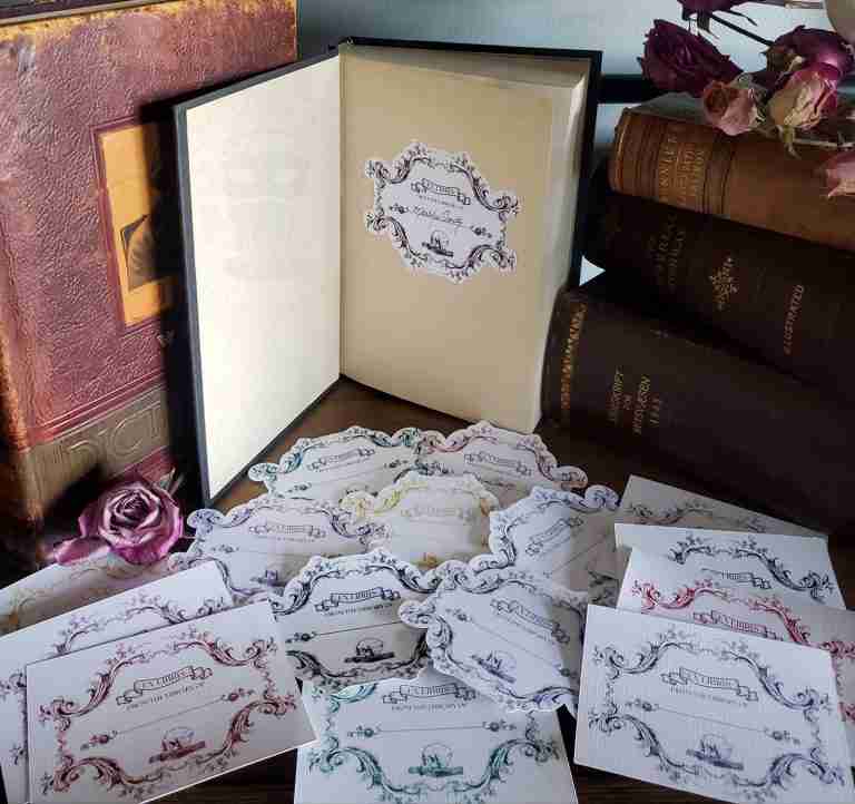 Gothic Skull Bookplates