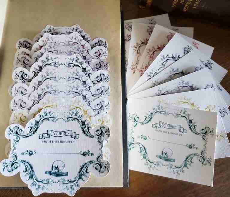 Gothic Skull Bookplates