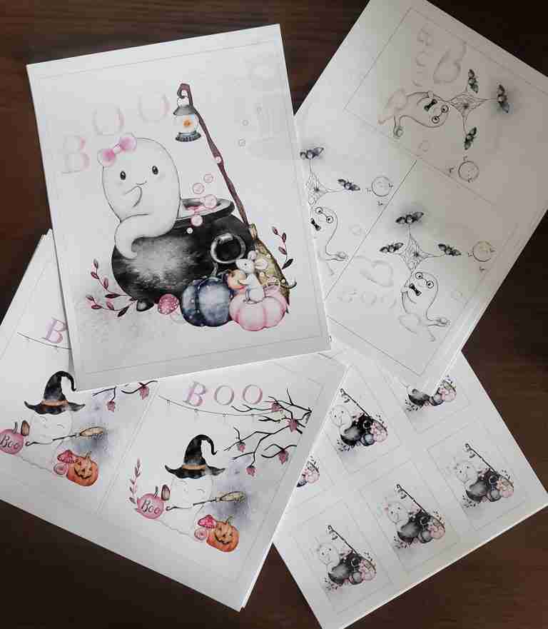 Spooky Cute Printable Halloween Cards