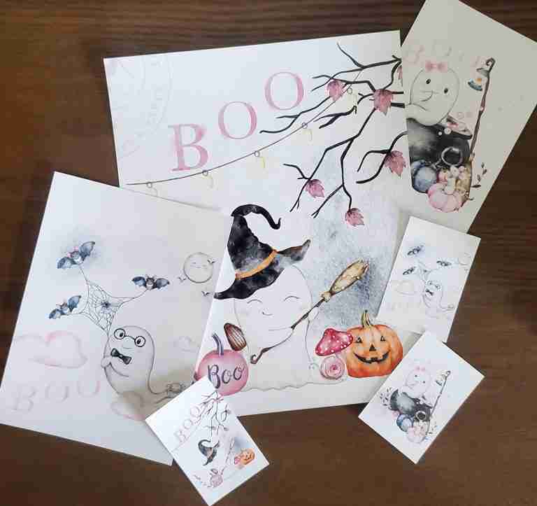 Spooky Cute Printable Halloween Cards