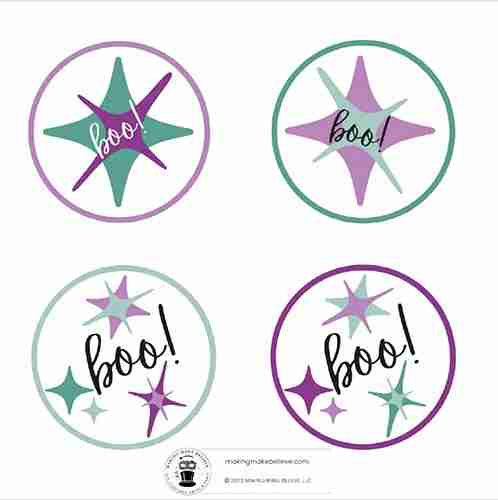 Boos & Bats Halloween Printable DIY Party Hats Adornments