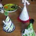 Skeleton Dance Halloween Printable DIY Party Hats