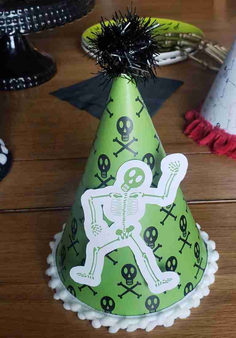Skeleton Dance Halloween Printable DIY Party Hats