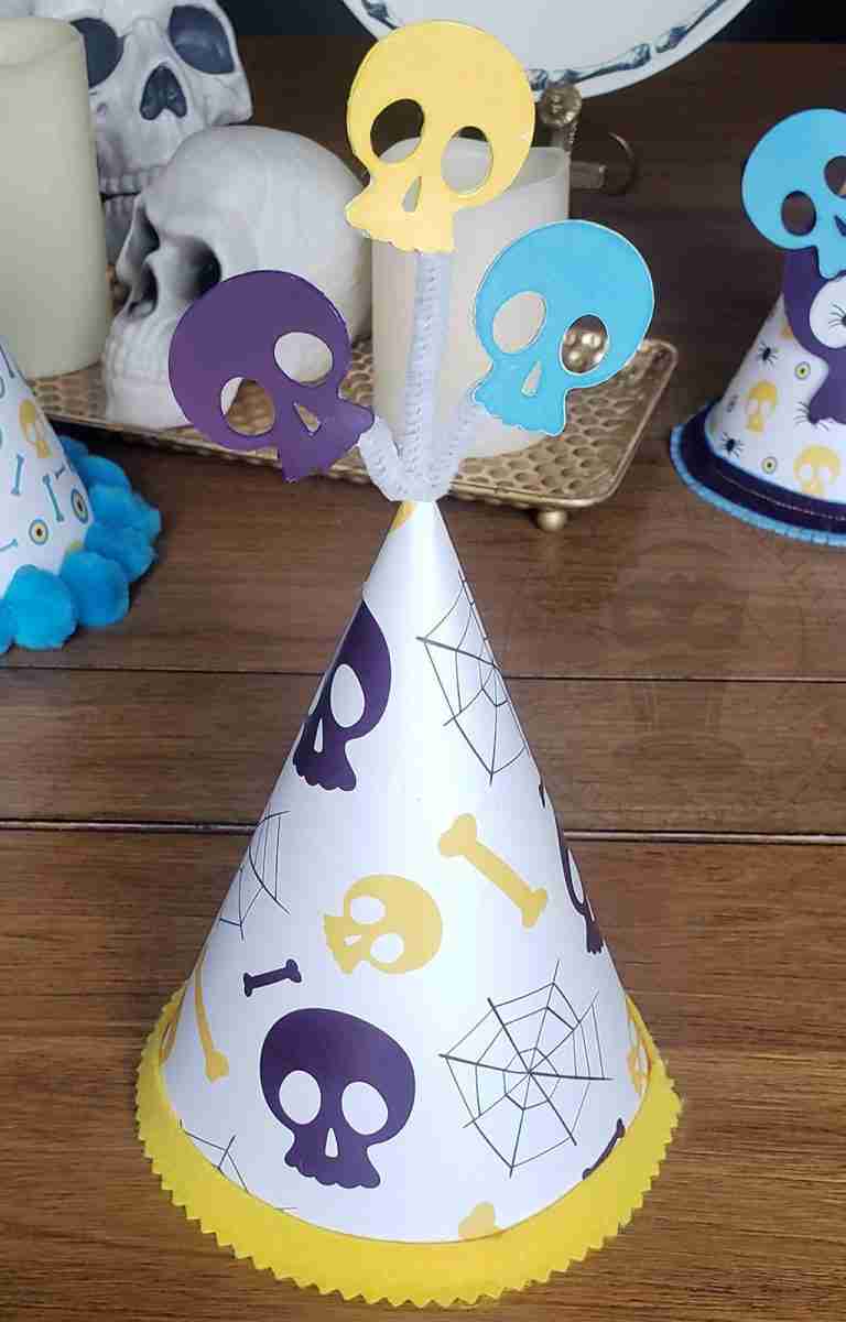Skulls Galore Halloween Printable DIY Party Hats