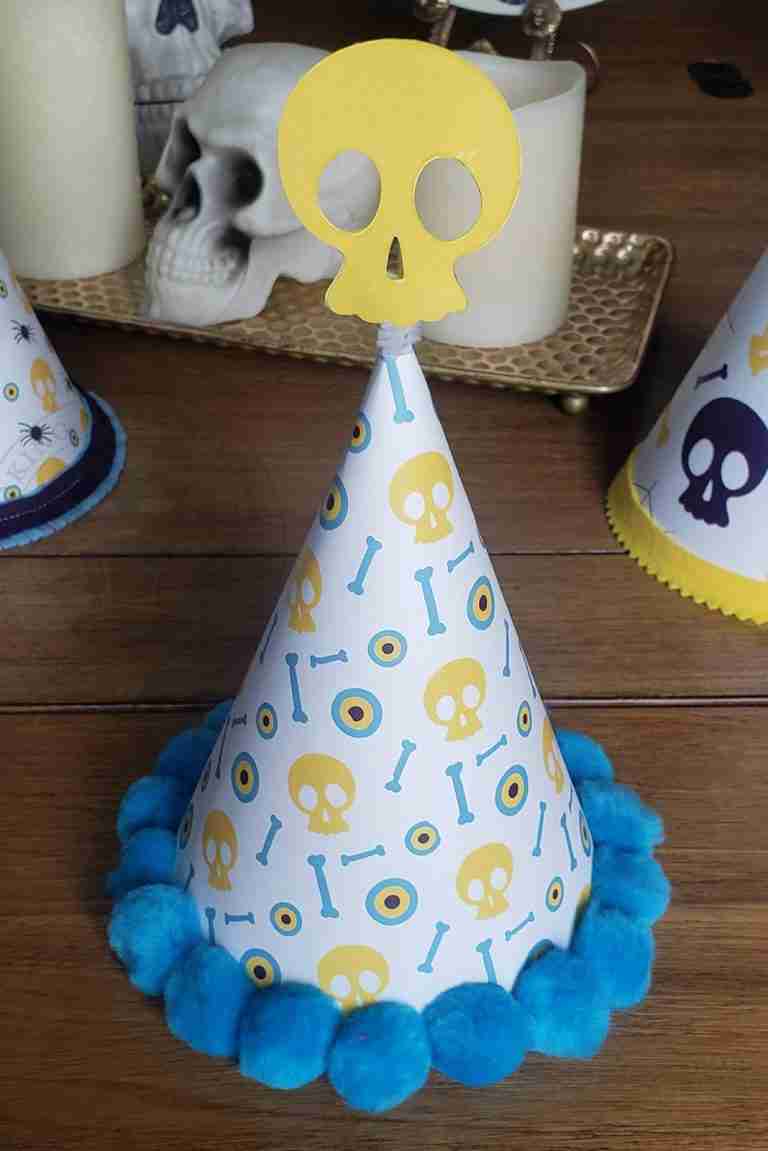 Skulls Galore Halloween Printable DIY Party Hats