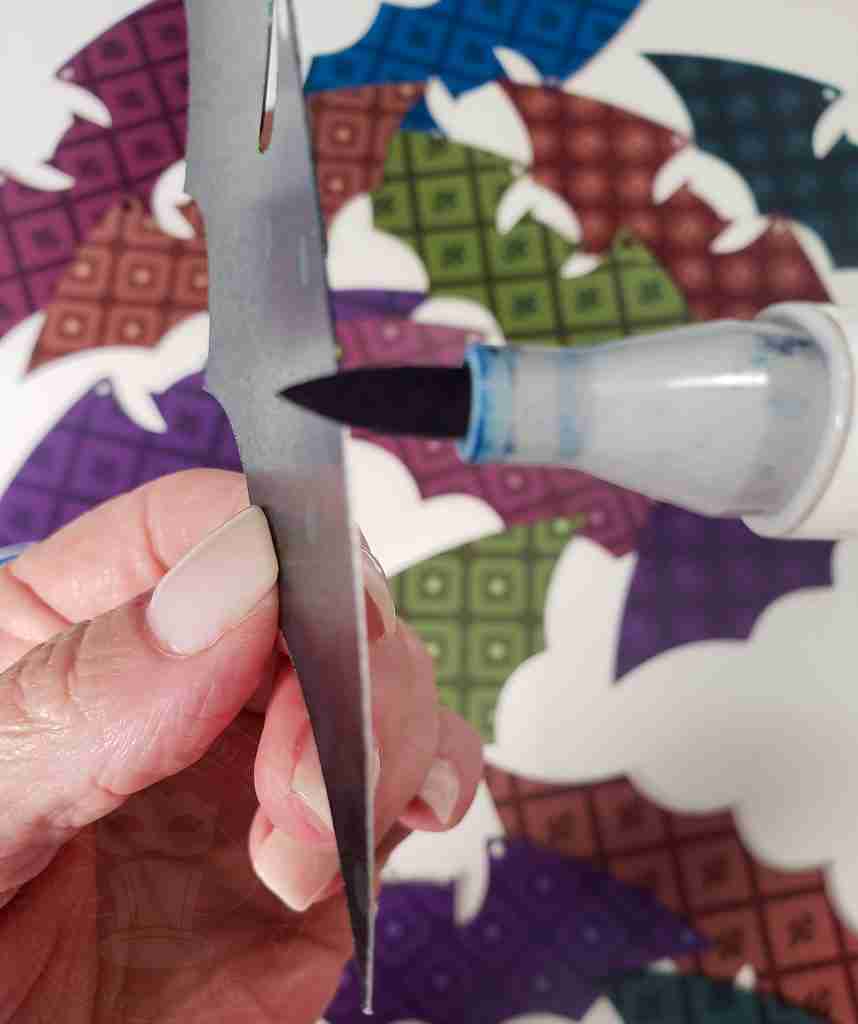 Tip Edge With Alcohol Ink Marker
