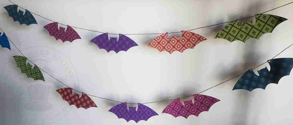Printable Gothic Belfry Bats DIY Halloween Banner