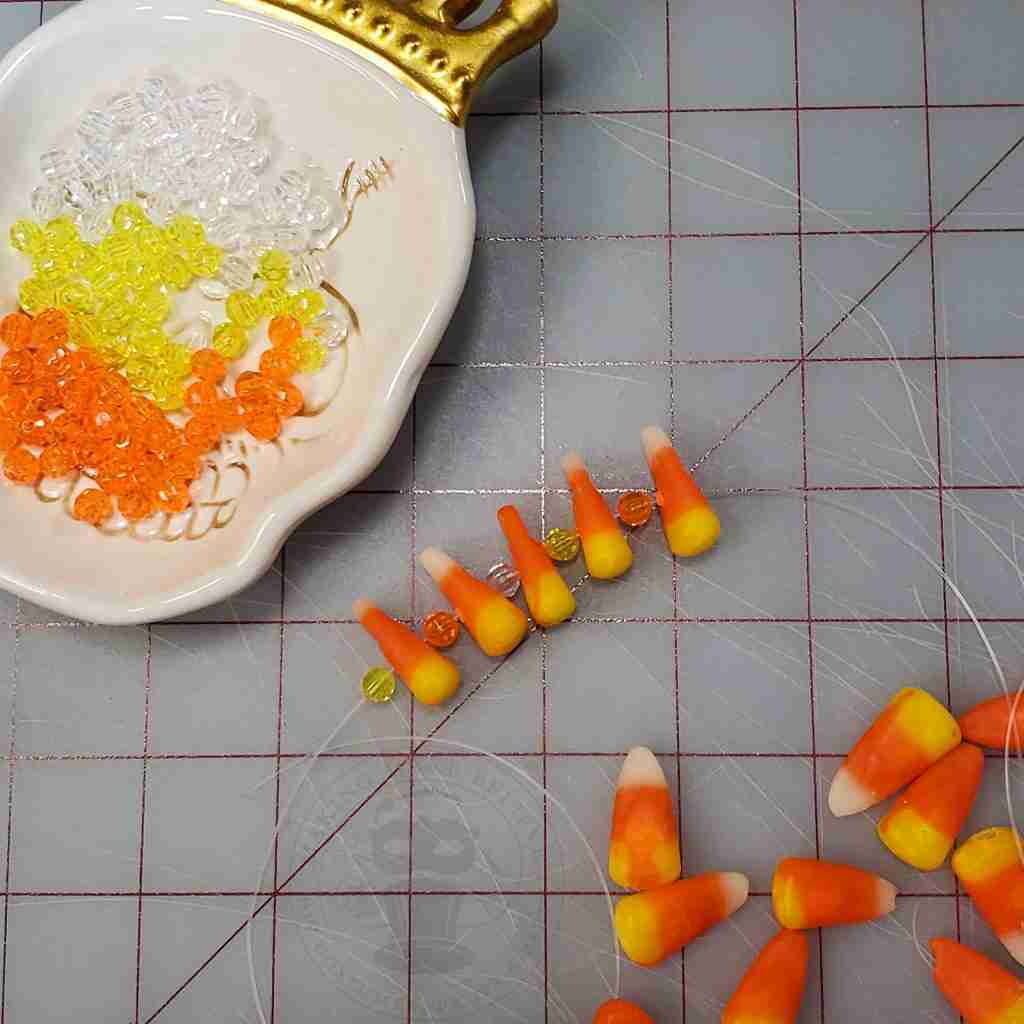 Change It Up By Adding Beads To Candy Corn Garland