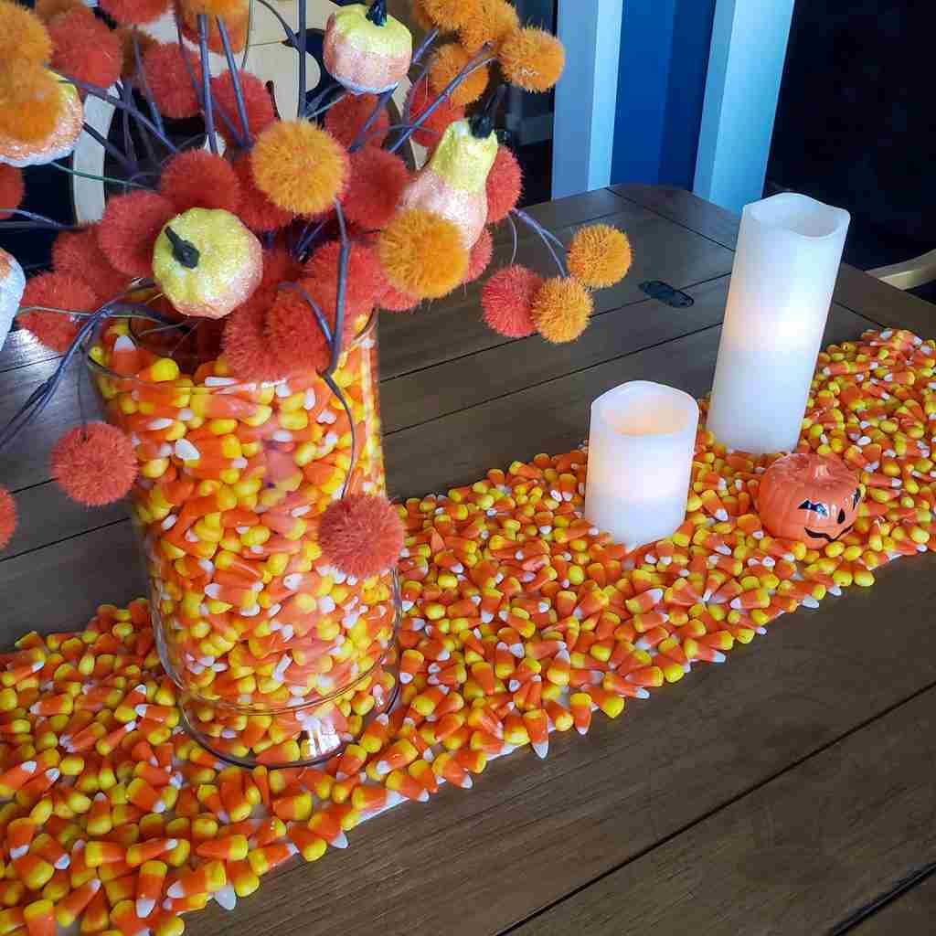 Candy Corn Decorations Table Scape