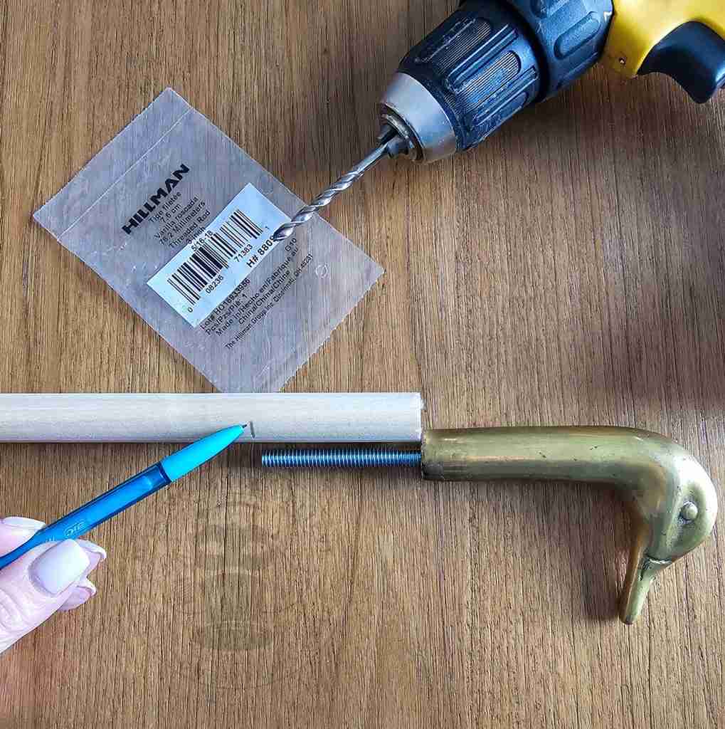 Mark Screw Length on Cane