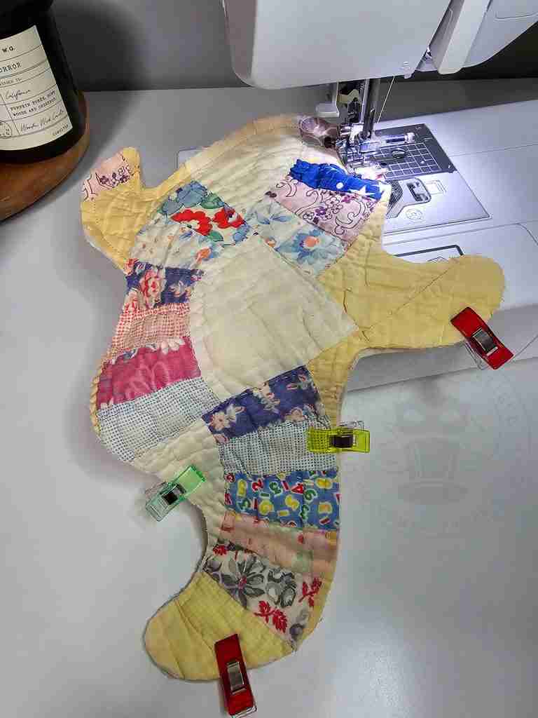 Stitch Top and Backing Pieces Together