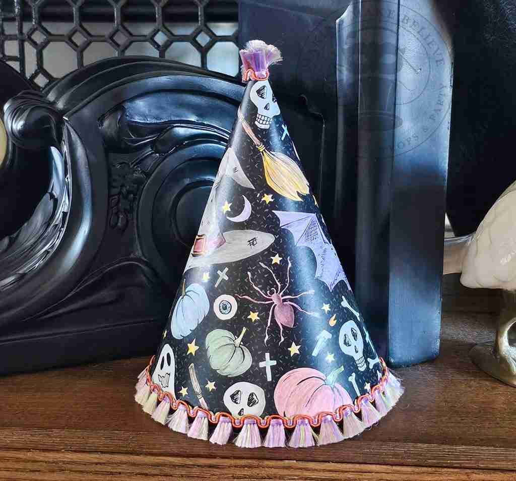 Halloween Party Hats Color Sheets
