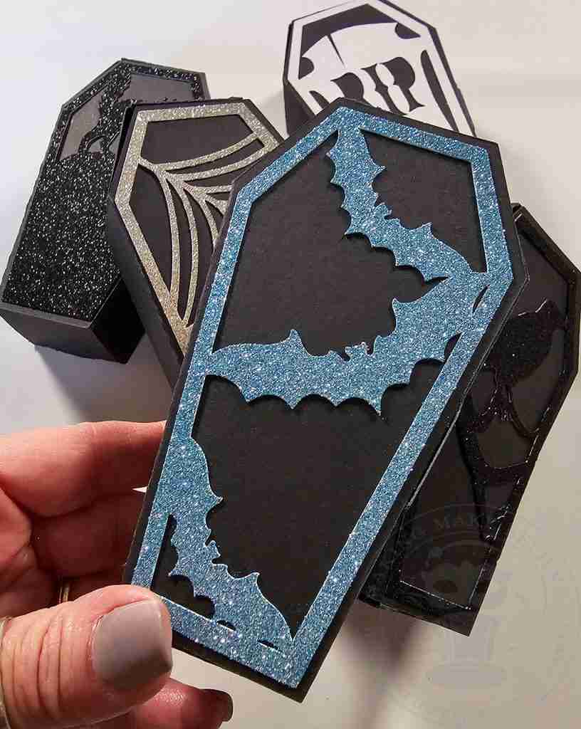 Bat Topper For Coffin Favor Box