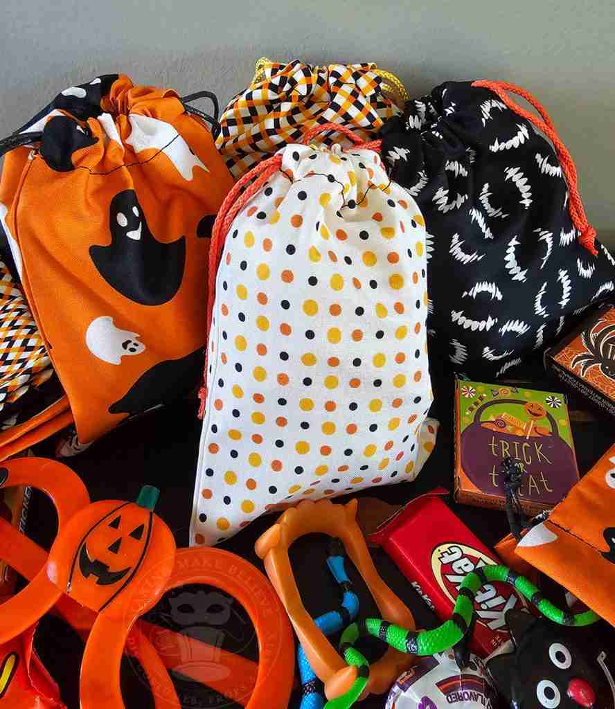 Drawstring Halloween Treat Bags