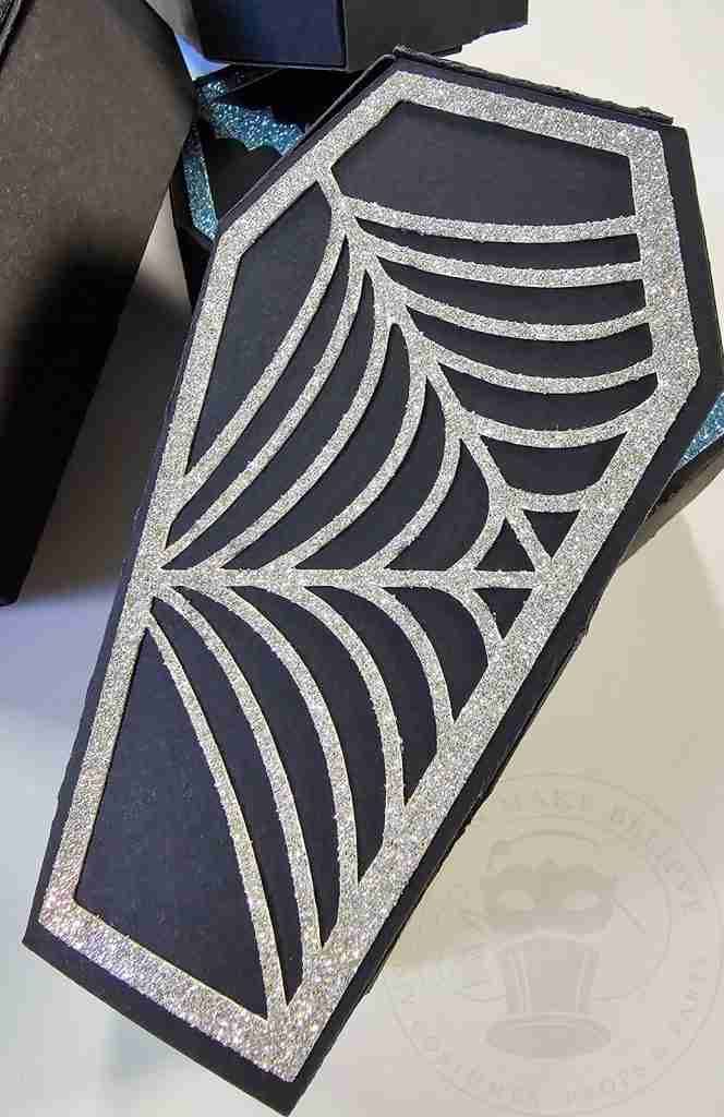 Completed Spider Web Coffin Favor Box