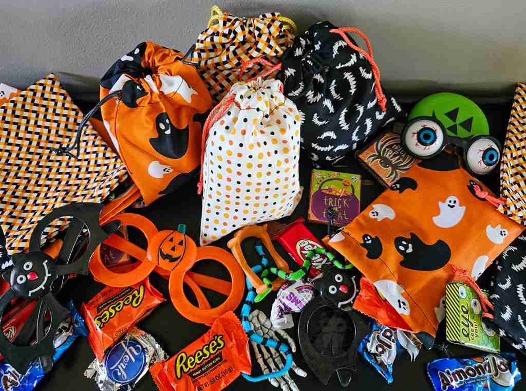 Drawstring Halloween Treat Bags