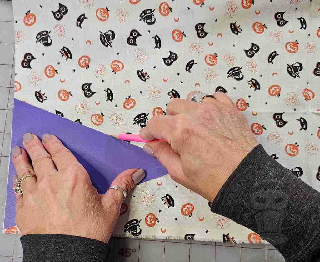 Trace Template Onto Fabric