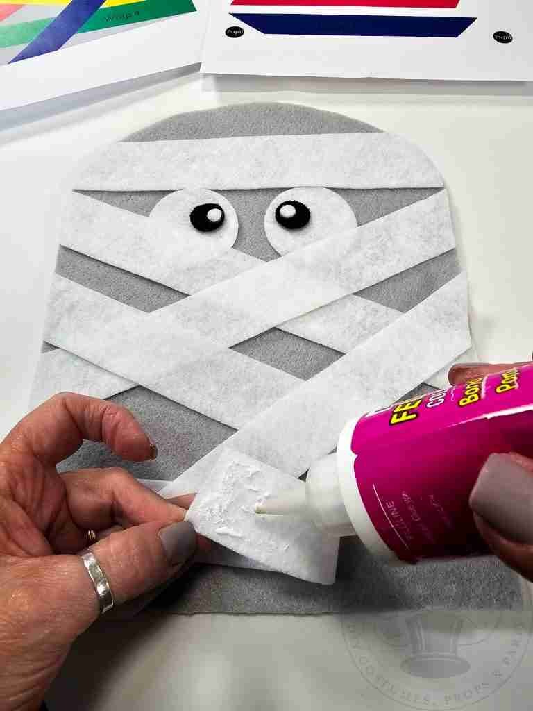 Glue Pieces Onto Base
