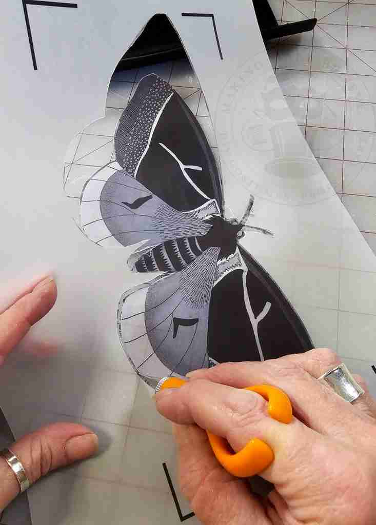 Hand Cut Ghost Butterfly