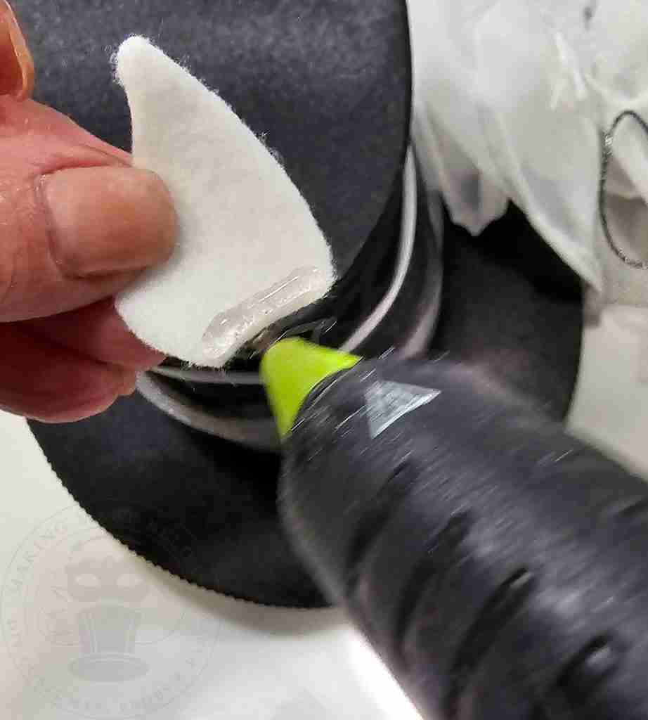 Glue Base Edge of Ear