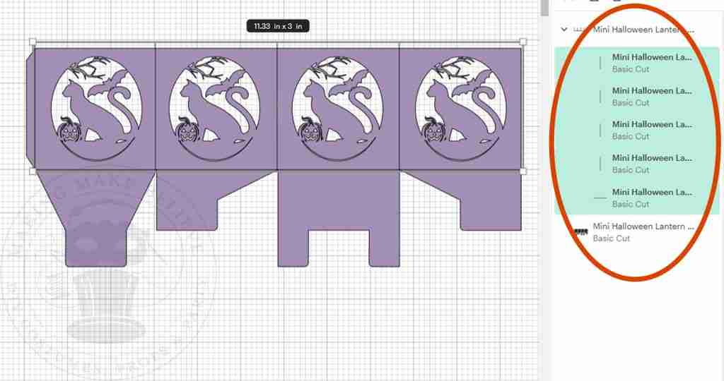 Select All Lines in Cricut Design Space