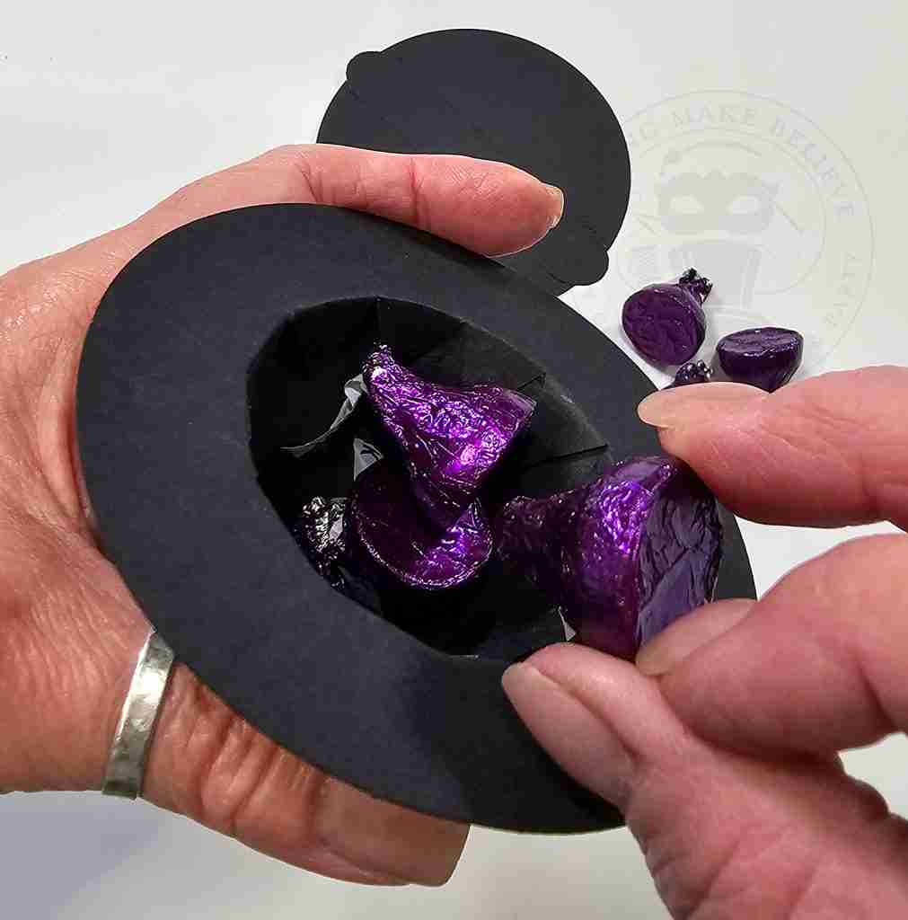 Fill Mini Witch Hat with Small Treats