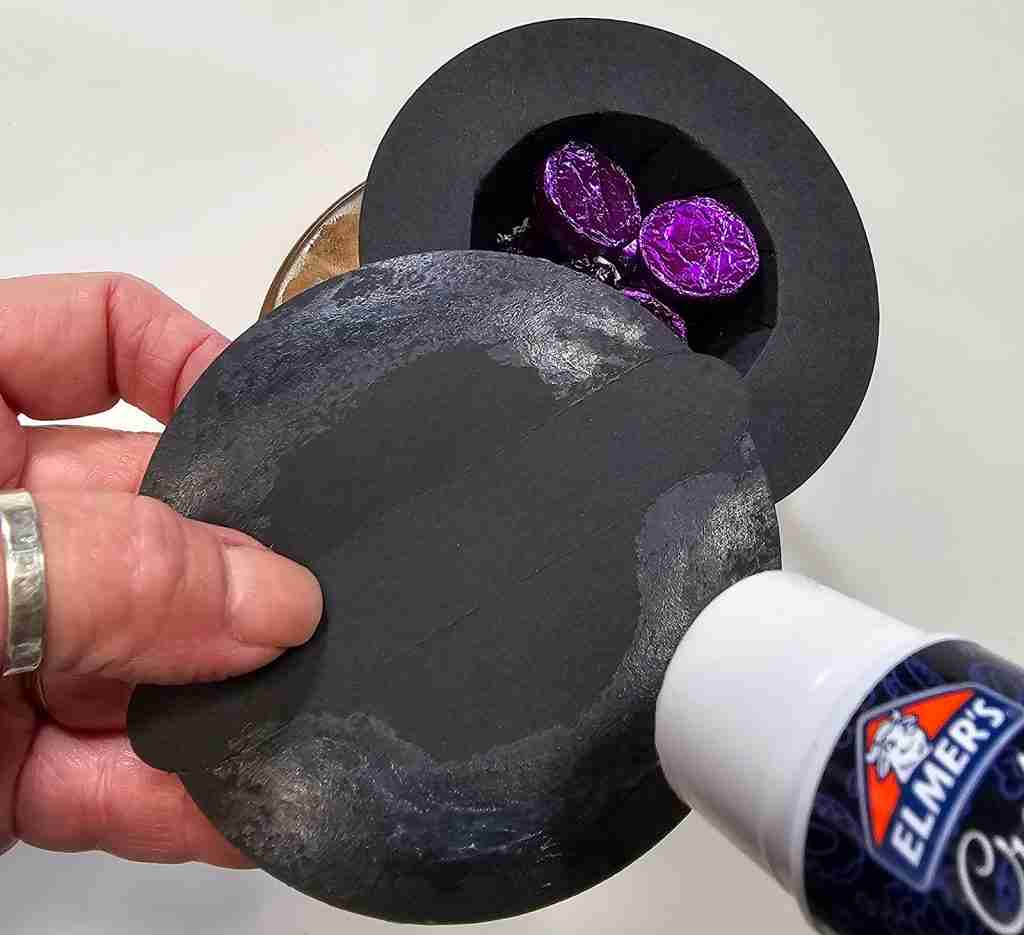 Glue Perforated Base to Hat